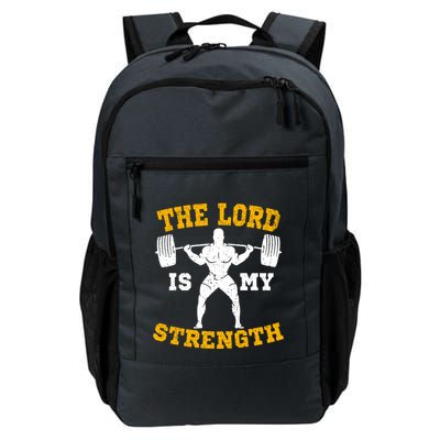 The Lord Is My Strengths Christian Gym Jesus Workout Backpack