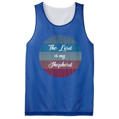 The Lord Is My Shepherd Christians Funny Gift Psalms 23 Bible Gift Mesh Reversible Basketball Jersey Tank