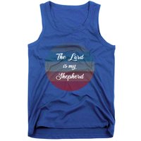 The Lord Is My Shepherd Christians Funny Gift Psalms 23 Bible Gift Tank Top