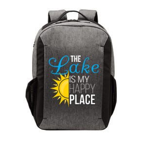 The Lake Is My Happy Place Wife Friend Grandma Dad Mom Gift Vector Backpack