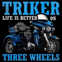 Triker Life Is Better On Three Wheels Motorcycle Trike Impact Tech Backpack