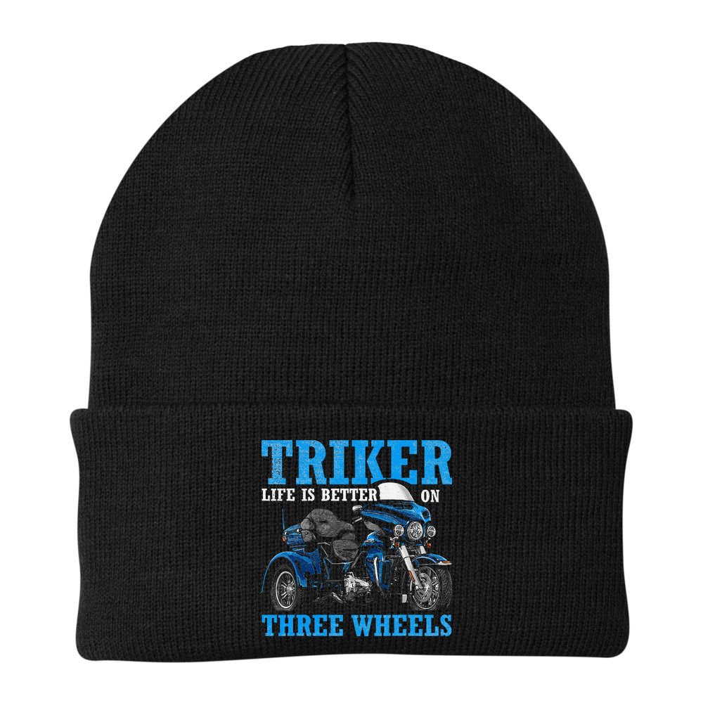 Triker Life Is Better On Three Wheels Motorcycle Trike Beanie