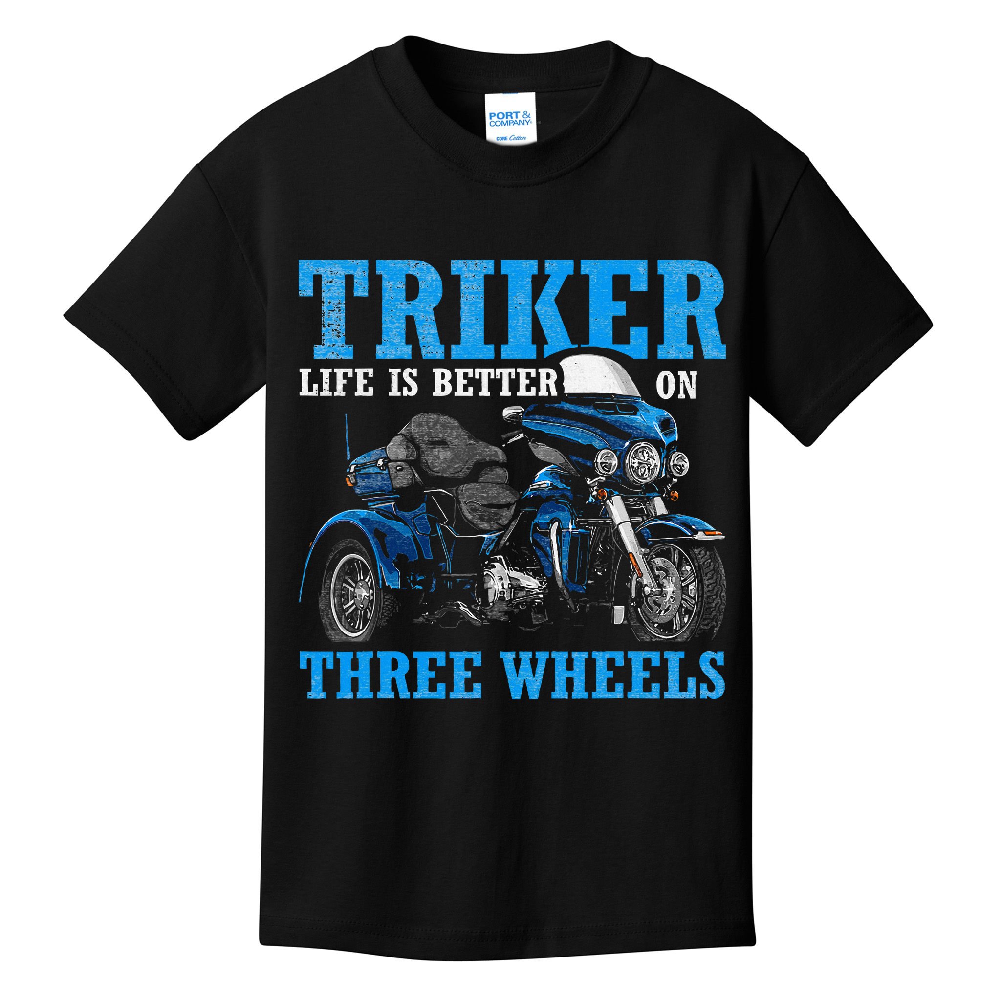 Triker Life Is Better On Three Wheels Motorcycle Trike Kids T-Shirt