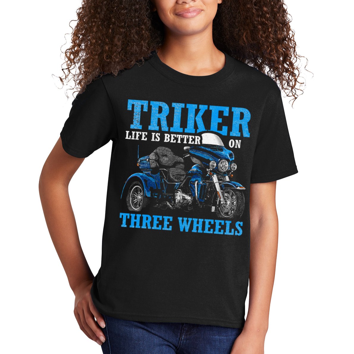 Triker Life Is Better On Three Wheels Motorcycle Trike Kids T-Shirt