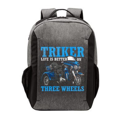 Triker Life Is Better On Three Wheels Motorcycle Trike Vector Backpack