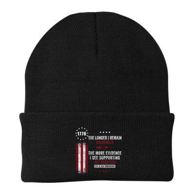 The Longer I Remain Unjabbed Funny Sarcastic Antivax Beanie