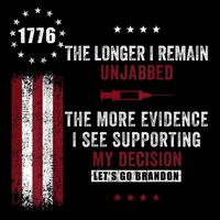 The Longer I Remain Unjabbed Funny Sarcastic Antivax 16 in Basic Backpack