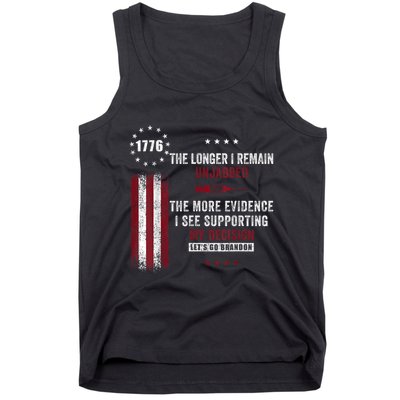 The Longer I Remain Unjabbed Funny Sarcastic Antivax Tank Top