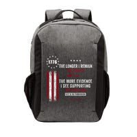 The Longer I Remain Unjabbed Funny Sarcastic Antivax Vector Backpack