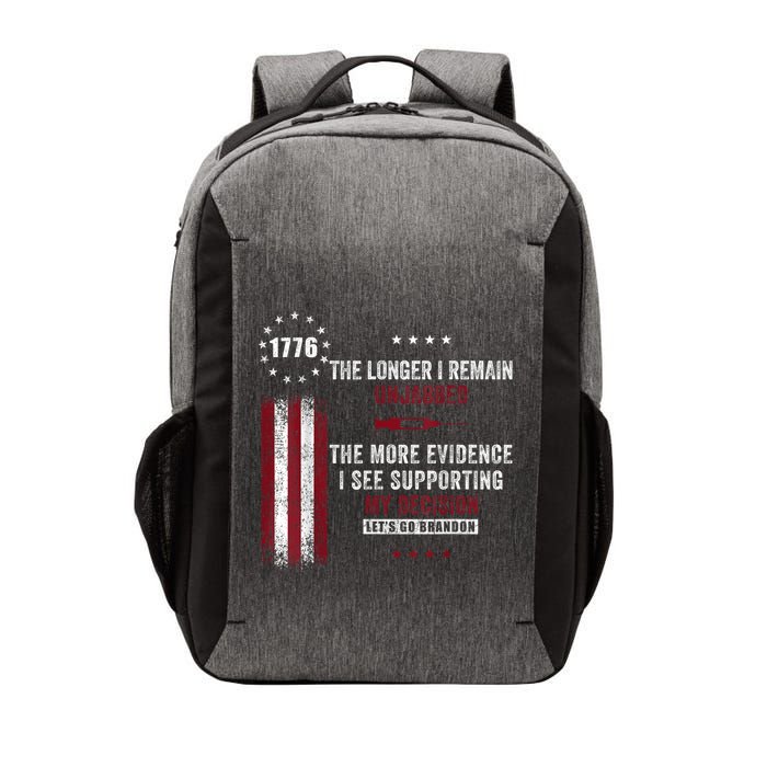 The Longer I Remain Unjabbed Funny Sarcastic Antivax Vector Backpack
