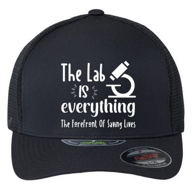 The Lab Is Everything Lab Week 2024 Medical Lab Science (1) Flexfit Unipanel Trucker Cap