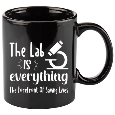 The Lab Is Everything Lab Week 2024 Medical Lab Science (1) 11oz C Handle Ceramic Mug