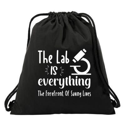 The Lab Is Everything Lab Week 2024 Medical Lab Science (1) Drawstring Bag