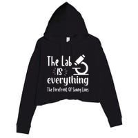The Lab Is Everything Lab Week 2024 Medical Lab Science (1) Crop Fleece Hoodie