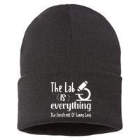 The Lab Is Everything Lab Week 2024 Medical Lab Science (1) Sustainable Knit Beanie