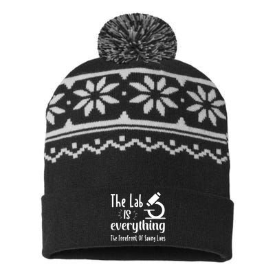 The Lab Is Everything Lab Week 2024 Medical Lab Science (1) USA-Made Snowflake Beanie