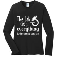 The Lab Is Everything Lab Week 2024 Medical Lab Science (1) Ladies Long Sleeve Shirt