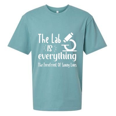 The Lab Is Everything Lab Week 2024 Medical Lab Science (1) Sueded Cloud Jersey T-Shirt