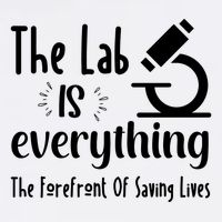 The Lab Is Everything Lab Week 2024 Medical Lab Science (1) Garment-Dyed Sweatshirt