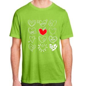 Teach Love Inspire Hearts Valentines Day Shirts For Teachers Adult ChromaSoft Performance T-Shirt