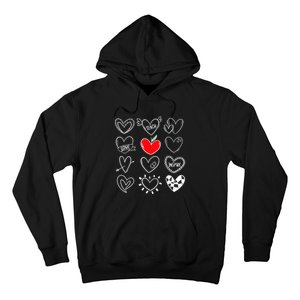 Teach Love Inspire Hearts Valentines Day Shirts For Teachers Hoodie