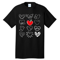 Teach Love Inspire Hearts Valentines Day Shirts For Teachers Tall T-Shirt