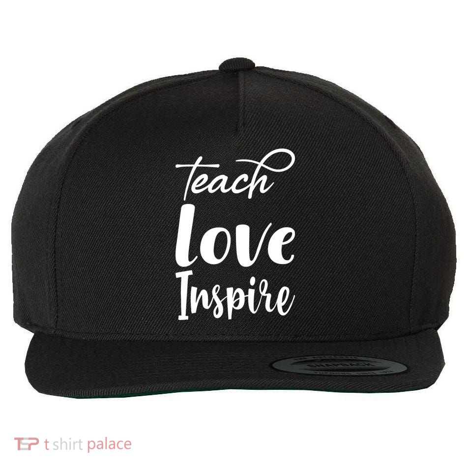 Teach Love Inspire Wool Snapback Cap