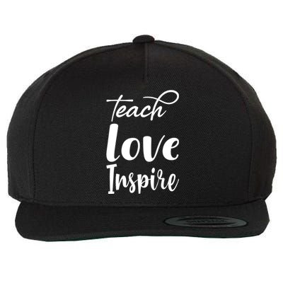 Teach Love Inspire Wool Snapback Cap