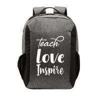 Teach Love Inspire Vector Backpack