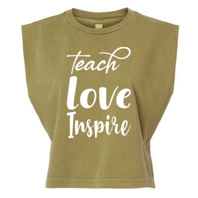Teach Love Inspire Garment-Dyed Women's Muscle Tee
