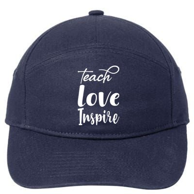 Teach Love Inspire 7-Panel Snapback Hat