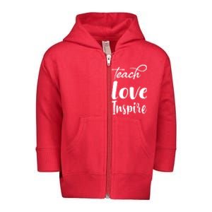 Teach Love Inspire Toddler Zip Fleece Hoodie