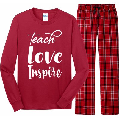 Teach Love Inspire Long Sleeve Pajama Set