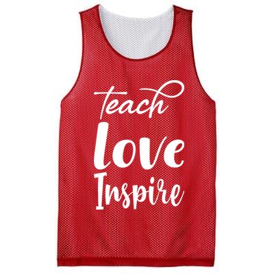 Teach Love Inspire Mesh Reversible Basketball Jersey Tank