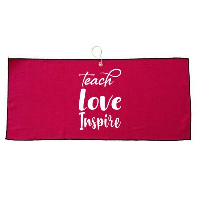 Teach Love Inspire Large Microfiber Waffle Golf Towel