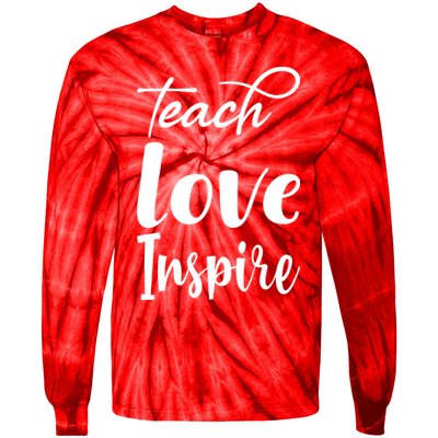 Teach Love Inspire Tie-Dye Long Sleeve Shirt