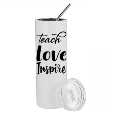 Teach Love Inspire Stainless Steel Tumbler