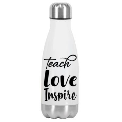 Teach Love Inspire Stainless Steel Insulated Water Bottle