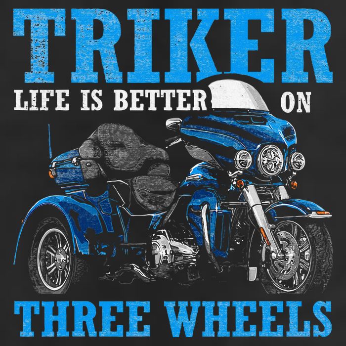 Triker Life Is Better On Three Wheels Motorcycle Trike Cool Comfort Performance Bucket Hat