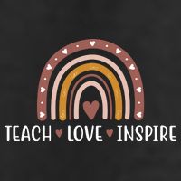 Teach Love Inspire Fall Autumn Rainbow Garment-Dyed Heavyweight T-Shirt