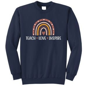 Teach Love Inspire Fall Autumn Rainbow Sweatshirt