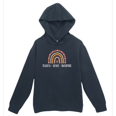 Teach Love Inspire Fall Autumn Rainbow Urban Pullover Hoodie