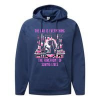 The Lab Is Everything The Forefront Of Saving Lives Lab Week Performance Fleece Hoodie