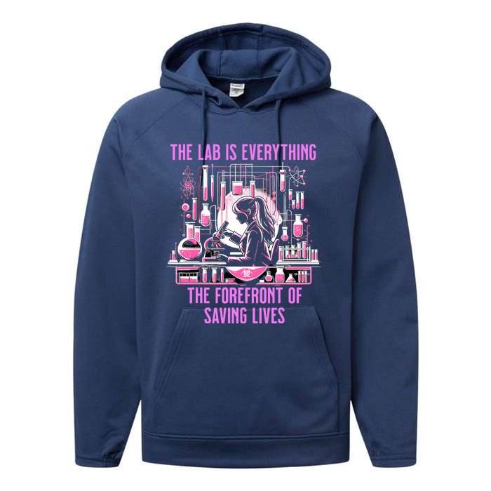 The Lab Is Everything The Forefront Of Saving Lives Lab Week Performance Fleece Hoodie