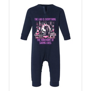 The Lab Is Everything The Forefront Of Saving Lives Lab Week Infant Fleece One Piece