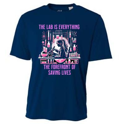 The Lab Is Everything The Forefront Of Saving Lives Lab Week Cooling Performance Crew T-Shirt