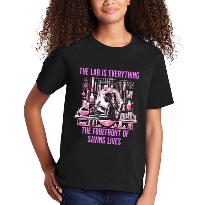 The Lab Is Everything The Forefront Of Saving Lives Lab Week Kids T-Shirt