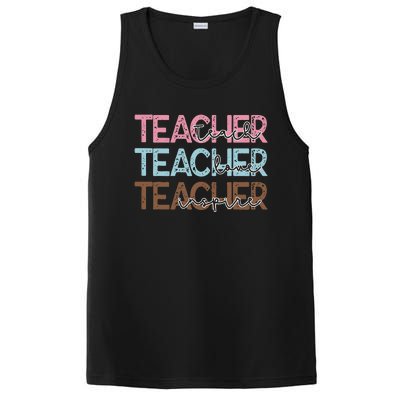 Teach Love Inspire Inspirational Teacher Appreciation Women PosiCharge Competitor Tank