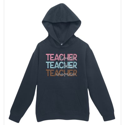 Teach Love Inspire Inspirational Teacher Appreciation Women Urban Pullover Hoodie