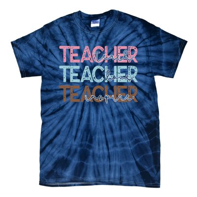 Teach Love Inspire Inspirational Teacher Appreciation Women Tie-Dye T-Shirt